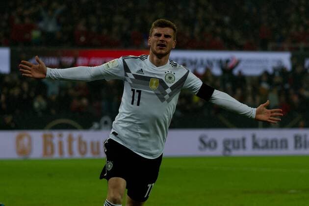 Koeln Germany, 14.11.2017, Laenderspiel, Deutschland - Frankreich, Tor zum 1:1, Torschuetze Timo Werner (GER) jubelt ( DeFodi053