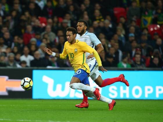 November 14, 2017 - London, England, United Kingdom - Neymar of Brazil ..during International Friendly Länderspiel match between England and Brazil at Wembley stadium, London on 14 Nov , 2017 England vs Brazil - International Friendly  - ZUMAn230 20171114_zaa_n230_404 Copyright: xKieranxGalvinx