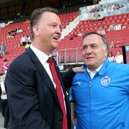 ALKMAAR - 10-05-08 - AZ - Zenit, Dick Advocaat (R), Louis van Gaal (L). Advocaat en van Gaal *** ALKMAAR 10 05 08 AZ Zenit Dick Lawyer R Louis van Gaal L Attorney at law and Van Gaal 