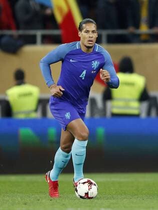 Virgil van Dijk of Holland during the friendly match between Romania and The Netherlands on November 14, 2017 at Arena National in Bucharest, Romania Friendly match 2017 2018 xVIxVIxImagesx xMauricexvanxSteenxIVx 9313128