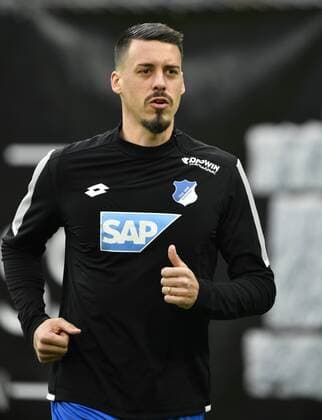 Vor Spielbeginn:Sandro Wagner TSG 1899 Hoffenheim beim Aufwrmen Training TSG 1899 Hoffenheim vs SGE Eintracht Frankfurt 18.11.2017 TSG 1899 Hoffenheim vs SGE Eintracht Frankfurt