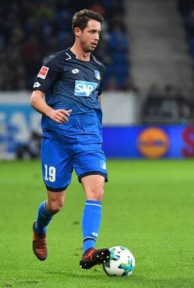 18.11.2017, xjhx, Fussball 1. Bundesliga, TSG 1899 Hoffenheim - Eintracht Frankfurt, emspor, v.l. Mark Uth (1899 Hoffenheim) FREISTELLER Sinsheim