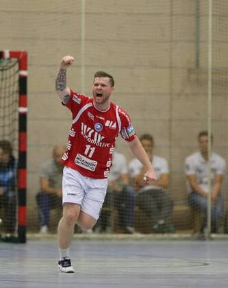 2.HBL HSG Konstanz - Bergischer HC 26:30. Arnor Thor Gunnarsson (BHC) nach einem Torerfolg. Konstanz Copyright: xPisa Eibner-Pressefotox EP_PPA