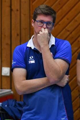 GER,VBL, SVG Lueneburg vs TV Rottenburg 18.11.2017, Lueneburg GER, VBL, SVG Lueneburg vs TV Rottenburg im Bild Trainer Stefan Huebner (Hübner Lueneburg)