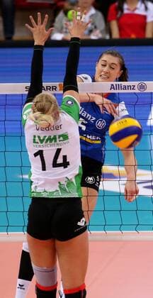 BAU 19.11.2017 Stuttart Volleyball Allianz MTV Stuttgart vs. USC Münster, Mallory Grace McCage (Stuttgart)