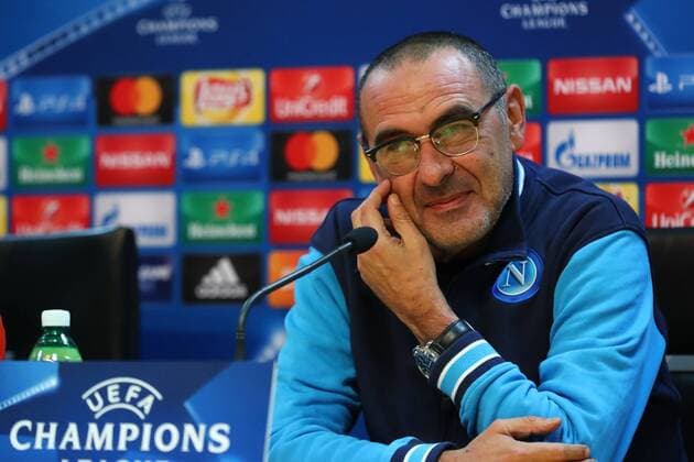 Maurizio Sarri Napoli Conferenza stampa e allenamento, press conference PK Pressekonferenz and training Castel Volturno 20-11-2017 Football Calcio UEFA Champions League 2017 2018 Napoli - Shakhtar Donetsk Group F Foto Cesare Purini Insidefoto cesarexpurini
