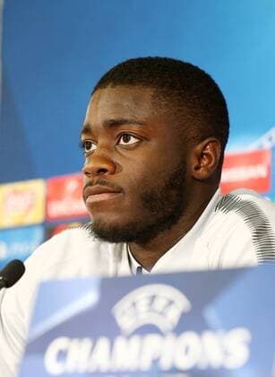 RB Leipzig - PK Fussball Champions League Monaco, 20.11.2017, Stade Louis II, Fussball, UEFA Champions League, Gruppe G, 5. Spieltag, Pressekonferenz am Vortag des Spiels AS Monaco vs. RB Leipzig , Im Bild: Dayot Upamecano (Spieler RB Leipzig) ,