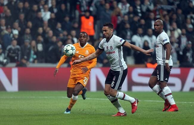 November 21, 2017 - Istanbul, Turkey - Besiktas Dusco Tosic (C) and Porto s Ricardo Pereira during Besiktas - Porto UEFA Champions Leaguematch in Vodafone Arena, Istanbul, Turkey, November 21, 2017. (  Copyright: TolgaxAdanali 15858359