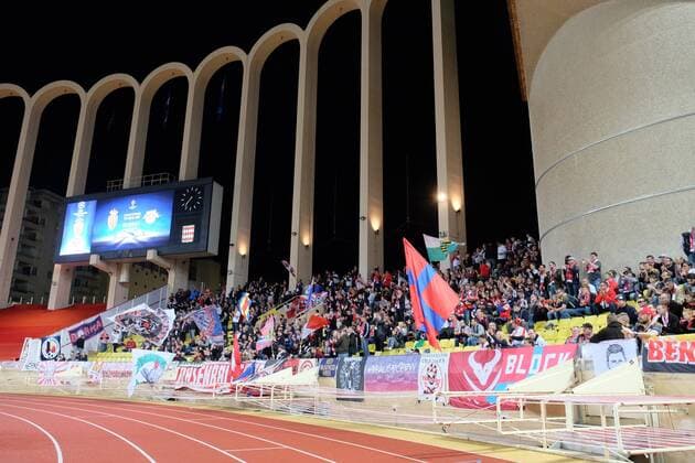 AS Monaco - RB Leipzig Fussball Champions League Monaco, 21.11.2017, Stade Louis II, Fussball, Champions League, Gruppe G, 5. Spieltag , AS Monaco vs. RB Leipzig , Im Bild: Fans von RB Leipzig. ,