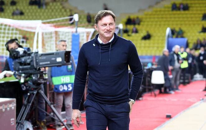 AS Monaco - RB Leipzig Fussball Champions League Monaco, 21.11.2017, Stade Louis II, Fussball, Champions League, Gruppe G, 5. Spieltag , AS Monaco vs. RB Leipzig , Im Bild: Trainer Ralph Hasenhüttl Hasenhuettl (RB Leipzig) ,
