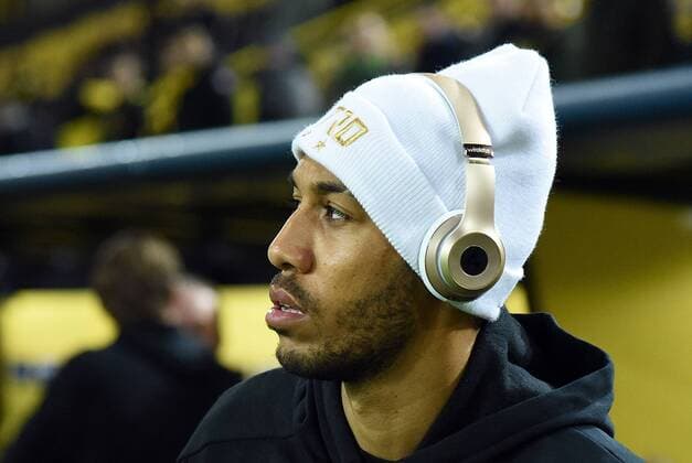21.11.2017, xhbx, Fussball Champions League, Borussia Dortmund - Tottenham Hotspur, emspor, v.l. Pierre-Emerick Aubameyang (Borussia Dortmund) Dortmund