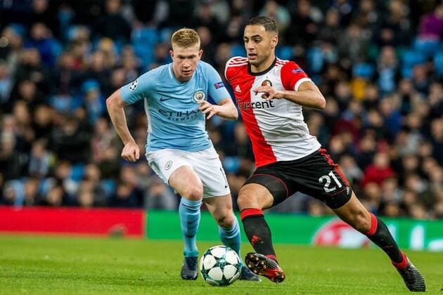 MANCHESTER - Manchester City - Feyenoord , Voetbal , Seizoen 2017 2018 , Champions League , Etihad Stadium , 21-11-2017 , Manchester City - Feyenoord  x1821594x