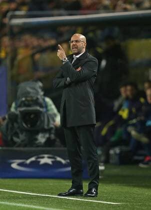 21.11.2017, Fussball UEFA Champions League 2017 2018, Gruppenphase, 5.Spieltag, Borussia Dortmund - Tottenham Hotspur, im Signal-Iduna-Park Dortmund. Trainer Peter Bosz (Dortmund)