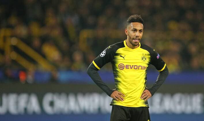 21.11.2017, Fussball UEFA Champions League 2017 2018, Gruppenphase, 5.Spieltag, Borussia Dortmund - Tottenham Hotspur, im Signal-Iduna-Park Dortmund. Pierre-Emerick Aubameyang (Dortmund)