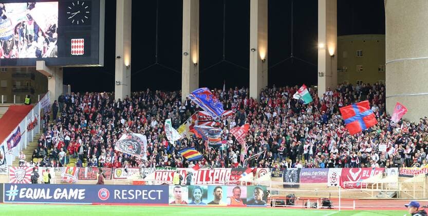 AS Monaco - RB Leipzig Fussball Champions League Monaco, 21.11.2017, Stade Louis II, Fussball, Champions League, Gruppe G, 5. Spieltag , AS Monaco vs. RB Leipzig , Im Bild: Fans von RB Leipzig. ,