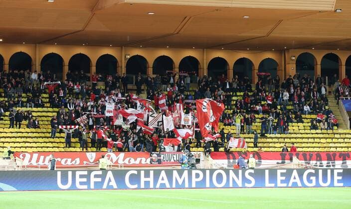 AS Monaco - RB Leipzig Fussball Champions League Monaco, 21.11.2017, Stade Louis II, Fussball, Champions League, Gruppe G, 5. Spieltag , AS Monaco vs. RB Leipzig , Im Bild: Fans von AS Monaco. ,