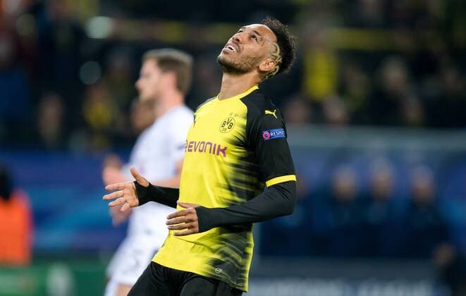 21. November 2017: Dortmund, Signal-Iduna-Park: Fussball UEFA Champions League: Borussia Dortmund - Tottenham Hotspur: Dortmunds Pierre-Emerick Aubameyang.