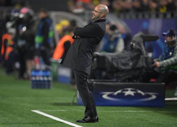21.11.2017, Fussball Champions League, Saison 2017 2018, Vorrunde, 5. Spieltag, Borussia Dortmund - Tottenham Hotspur 1:2, Trainer Peter Bosz (Borussia Dortmund)