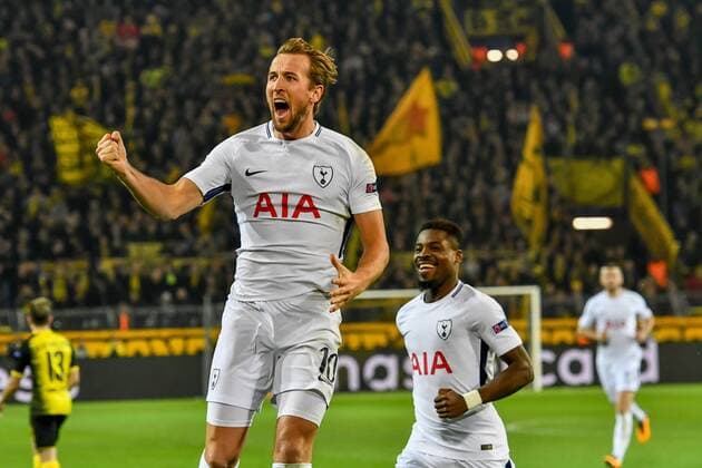 GER, CL, Borussia Dortmund vs Tottenham Hotspur, 21.11.2017, Signal Iduna Park, Dortmund, GER, CL, Borussia Dortmund vs Tottenham Hotspur,, im Bild Harry Kane, ( 10, Tottenham Hotspur) Jubelt nach seinem Tor zum 1:1