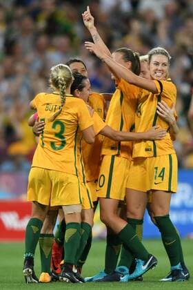 November 22, 2017 - Melbourne, Victoria, Australia - TAMEKA BUTT (13) of Australia celebrates her goal during an International Friendly Länderspiel match between the Australian Matildas and China PR at AAMI Stadium in Melbourne, Australia. 2017 Soccer - Australia 3:0 China PR - ZUMAl303 20171122_zaf_l303_014 Copyright: xSydneyxLowx