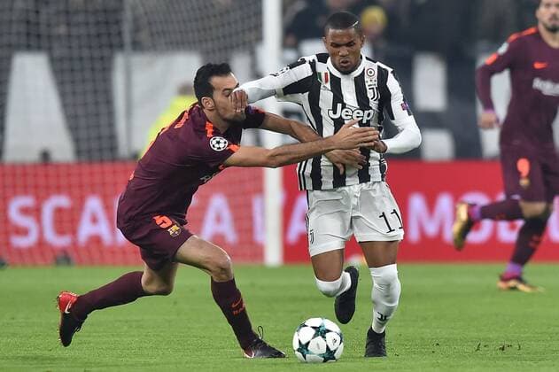 Sergio Barcelona, Douglas Costa Juventus Torino 22-11-2017 Allianz Stadium Champions League 2017 2018 Group D Juventus - Barcelona Foto Andrea Staccioli Insidefoto andreaxstaccioli