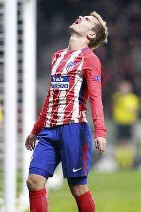 Atletico de Madrid s Antoine Griezmann dejected during Champions League 2017 2018, Group C, match 5. November 22,2017.  (2017112209)