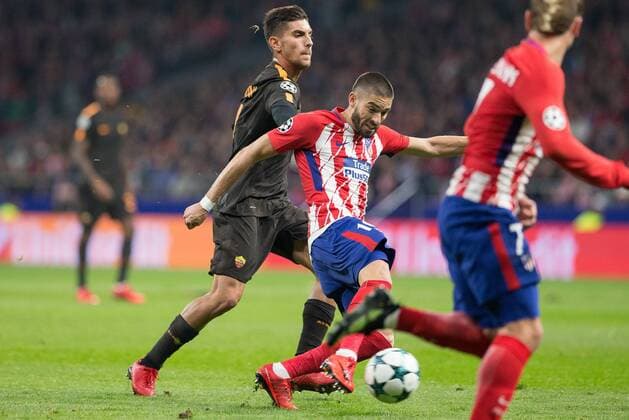 Yannick Carrasco of Atletico Madrid during the UEFA Champions League group C match between Atletico Madrid and Roma played at Wanda Metropolitano Stadium in Madrid, on November 22th 2017.  xRudyx xAFP7x xAtleticoxdexMadridxvxRoma,xChampionsxLeague,xSpain,xNovx22thx201x