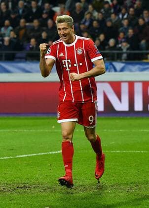 22.11.2017, xjhx, Fussball Champions League, RSC Anderlecht - FC Bayern Muenchen emspor, v.l.Robert Lewandowski (FC Bayern Muenchen) celebrate the goal, Torjubel zum 0:1 Anderlecht