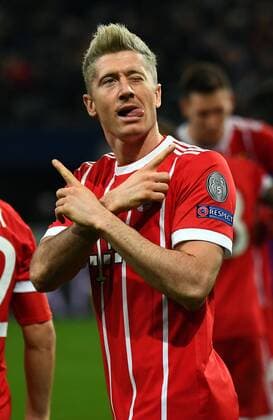 22.11.2017, xjhx, Fussball Champions League, RSC Anderlecht - FC Bayern Muenchen emspor, v.l. Robert Lewandowski (FC Bayern Muenchen), celebrate the goal, Torjubel zum 0:1 Anderlecht
