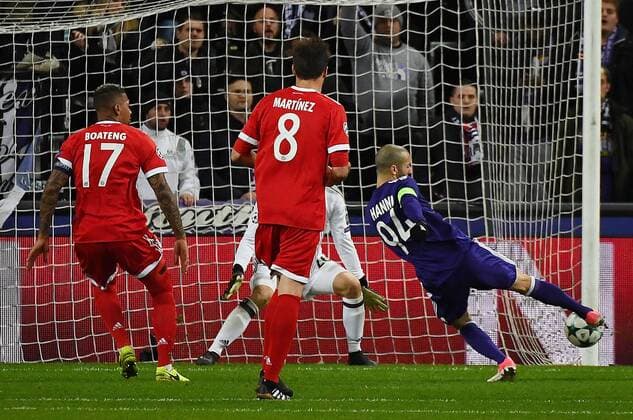 22.11.2017, xjhx, Fussball Champions League, RSC Anderlecht - FC Bayern Muenchen emspor, v.l. Sofiane Hanni (RSC Anderlecht) Goal scored, Tor zum 1:1 Anderlecht