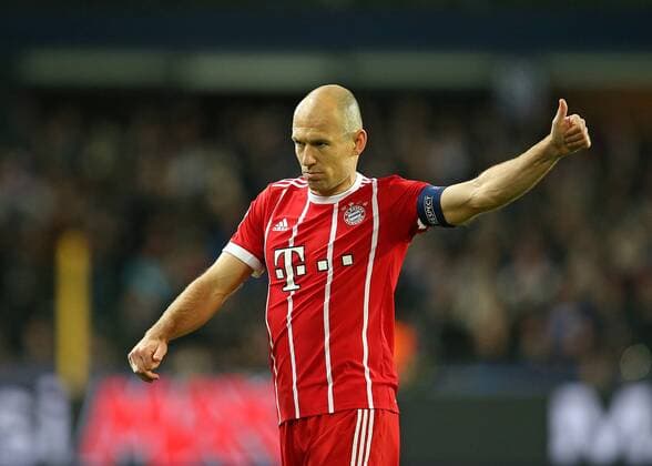 22.11.2017, Fussball UEFA Champions League 2017 2018, Gruppenphase, 5.Spieltag, RSC Anderlecht - FC Bayern München, im Constant Vanden Stock Stadion in Anderlecht. Arjen Robben (Bayern München)