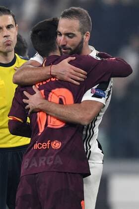 Lionel Messi Barcelona, Gonzalo Higuain Juventus Torino 22-11-2017 Allianz Stadium Champions League 2017 2018 Group D Juventus - Barcelona Foto Andrea Staccioli Insidefoto andreaxstaccioli