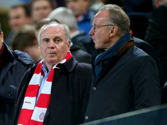 Praesident Uli Hoeness ( FC Bayern Muenchen ) Vorstandsvorsitzender Karl-Heinz Rummenigge (FC Bayern Muenchen), RSC Anderlecht vs. FC Bayern Muenchen, Champions League, Fussball, 22.11.2017, Anderlecht Copyright: xLanger Eibner-Pressefotox EP_HLR
