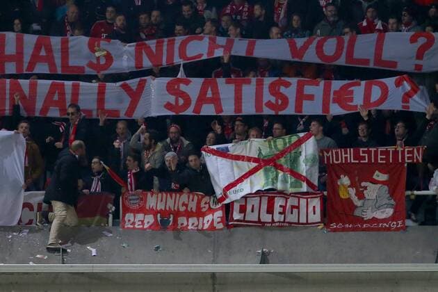 FC Bayern Fans mit Banner, RSC Anderlecht vs. FC Bayern Muenchen, Champions League, Fussball, 22.11.2017, Anderlecht Copyright: xLanger Eibner-Pressefotox EP_HLR