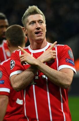 22.11.2017, xjhx, Fussball Champions League, RSC Anderlecht - FC Bayern Muenchen emspor, v.l. Robert Lewandowski (FC Bayern Muenchen) celebrate the goal, Torjubel zum 0:1 Anderlecht