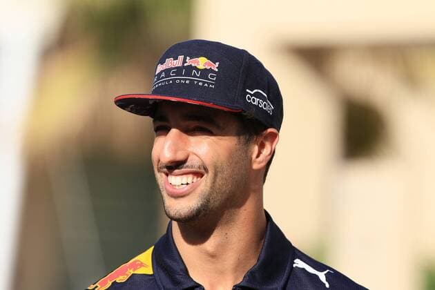 23rd November 2017, Yas Marina Circuit, Abu Dhabi, UAE; Abu Dhabi Formula One Grand Prix, driver arrivals and press conference PK Pressekonferenz Daniel Ricciardo - Red Bull Racing  ActionPlus11955005