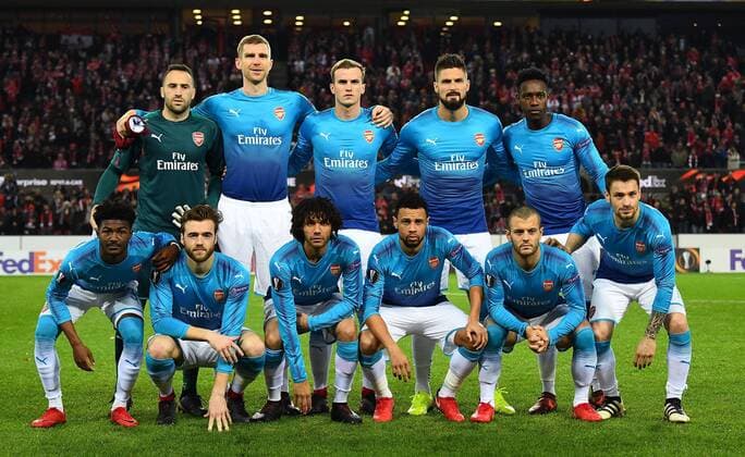 23.11.2017, xjhx, Fussball Europa League, 1.FC Koeln - Arsenal London, emspor v.l. teamfoto Koeln