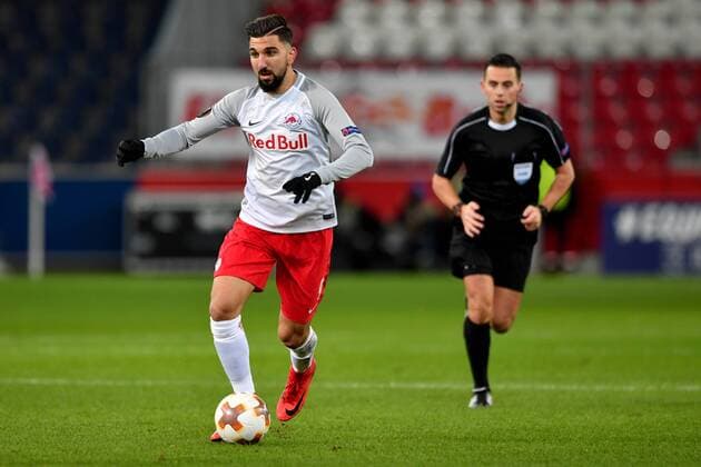 SOCCER - EL, RBS vs Vitoria SALZBURG,AUSTRIA,23.NOV.17 - SOCCER - UEFA Europa League, Red Bull Salzburg vs Vitoria Guimaraes SC. Image shows Munas Dabbur (RBS). GEPAxpictures xFlorianxErtl