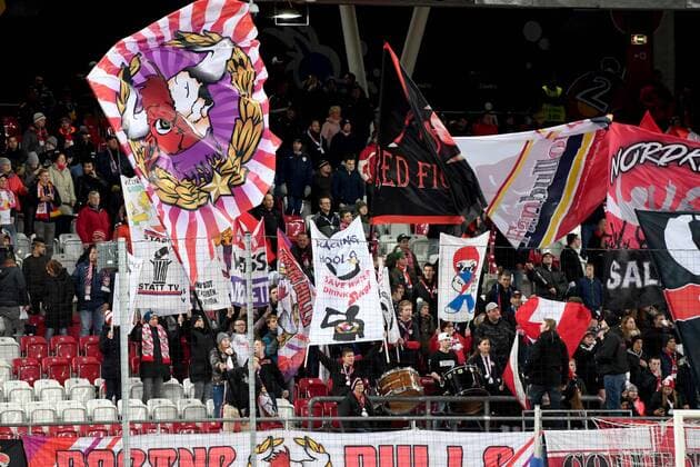 SOCCER - EL, RBS vs Vitoria SALZBURG,AUSTRIA,23.NOV.17 - SOCCER - UEFA Europa League, Red Bull Salzburg vs Vitoria Guimaraes SC. Image shows fans. GEPAxpictures xFlorianxErtl