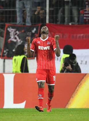 23.11.2017, Fussball GER, UEFA Europa League, 2017 18, 5. Spieltag, 1. FC Koeln - Arsenal London, Jubel Sehrou Guirassy (1.FC Koeln)