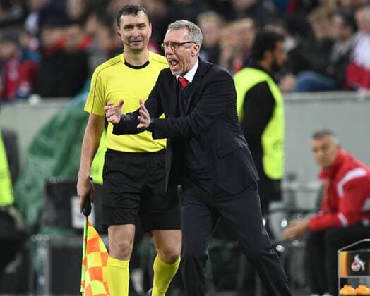 23.11.2017, Fussball GER, UEFA Europa League, 2017 18, 5. Spieltag, 1. FC Koeln - Arsenal London, 02 Trainer Peter Stoeger, Peter Stöger (1.FC Koeln)