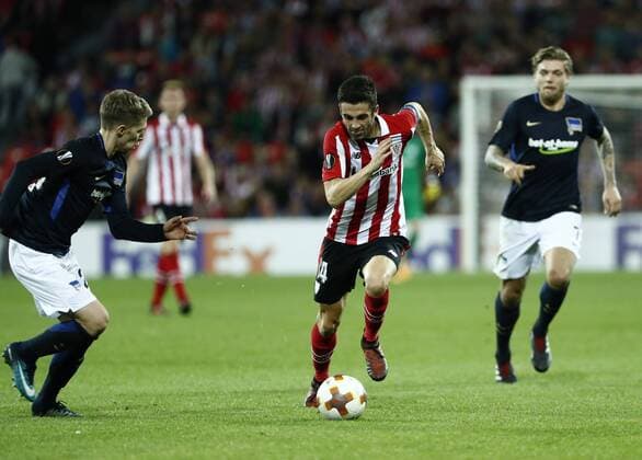 DAVID S. BUSTAMANTE 23 11 2017 BILBAO PAIS VASCO Partido correspondiente a la Jornada 5 del grupo J de la UEFA Europa League de futbol entre el Athletic de Bilbao y el Hertha BSC Berlin disputado en el Estadio San Mames de Bilbao. Markel Susaeta Laskurain  xDAVIDxS.xBUSTAMANTEx xx