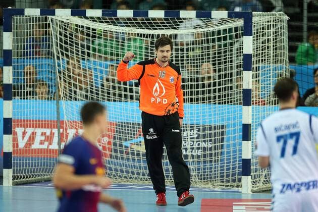 VELUX EHF Champions League, Group A, Round 9, RK PPD Zagreb - FC Barcelona Barca 23.11.2017., Croatia, Arena Zagreb, Zagreb - VELUX EHF Champions League, Group A, Round 9, RK PPD Zagreb - FC Barcelona. Matevz Skok.  GoranxStanzl PIXSELL