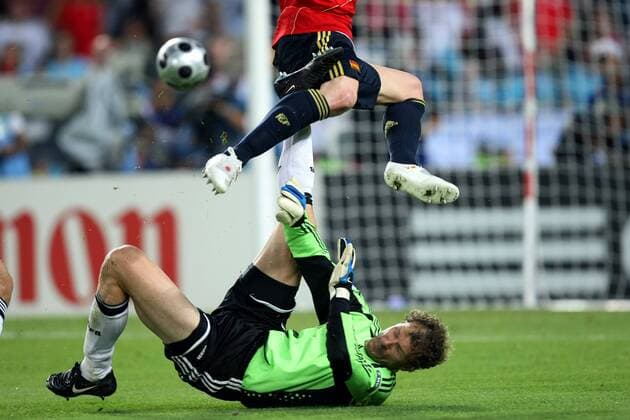 euro 2008 ek euro2008 , wenen , 29-06-2008 finale duitsland - spanje fernando torres scoort de 1-0 en laat jens lehmann kansloos duitsland - spanje