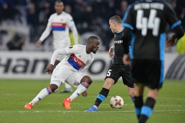 Tanguy Ndombele (lyon) vs (limassol) FOOTBALL : Lyon vs Limassol - Ligue Europa - Phase de goupe - 23 11 2017 FredericChambert Panoramic 