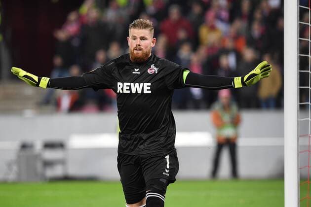 Fussball, UEFA Europaleague, Saison 2017 2018, 1.FC koeln vs FC Arsenal, 23.11.2017, Rheinenergiestadion Koeln, Timo Horn TW FC Köln,