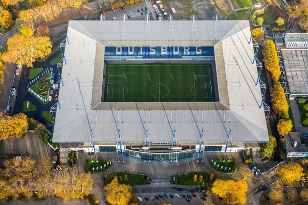 Schauinsland-Reisen-Arena, Sportpark Wanheim, Sportpark Wedau, Wedau an der Wedauer Regattastrecke, Duisburg, Ruhrgebiet, Nordrhein-Westfalen, Deutschland !ACHTUNGxMINDESTHONORARx60xEURO!