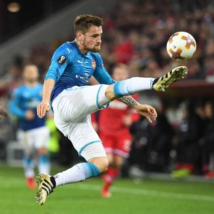 Fussball, UEFA Europaleague, Saison 2017 2018, 1.FC koeln vs FC Arsenal, 23.11.2017, Rheinenergiestadion Koeln, Mathieu Debuchy FC Arsenal ,
