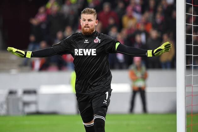Fussball, UEFA Europaleague, Saison 2017 2018, 1.FC koeln vs FC Arsenal, 23.11.2017, Rheinenergiestadion Koeln,Timo Horn FC Köln,