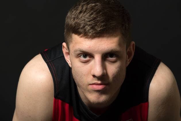 Basketball Chemnitz 23.11.2017 FIBA Europe World Cup Qualifier WM Qualifikation Deutsche Basketball Nationalmannschaft DBB Team GER Isaiah Hartenstein (Deutschland, No.55)